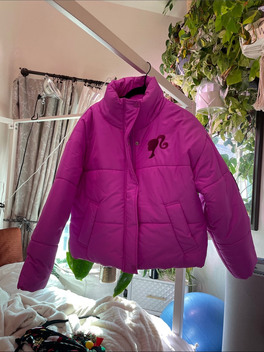 Barbie Hot Pink Puffer Jacket